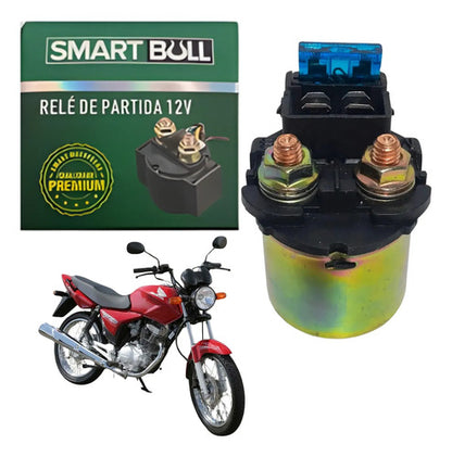 Relé de Partida Smartfox Honda Cg 150 Titan Fan 2004 a 2008 Bros 150 2003 a 2008 12V