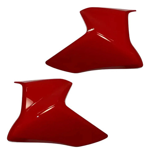 Par de Guias de Ar Abas do Tanque Paramotos Honda Cb 300r 2009 em diante Vermelho