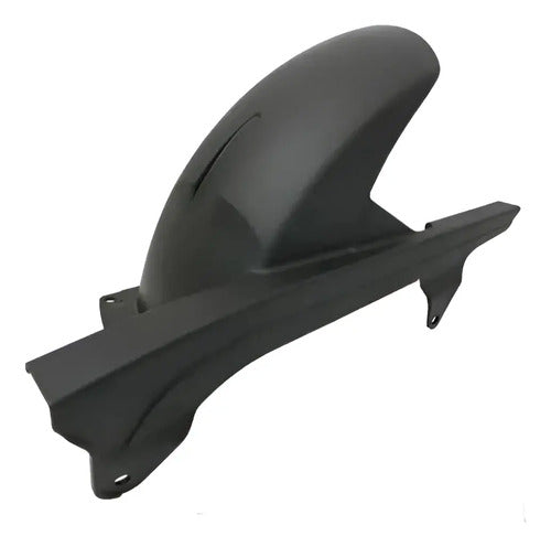 Paralama Traseiro Interno com Capa da Corrente Yamaha Fazer 250 2006 a 2011 Preto