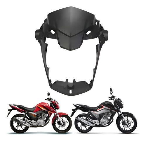 Suporte do Farol Paramotos Honda Cg 150 Fan 2014 a 2015 Cg 160 Fan 2016 a 2021 Preto