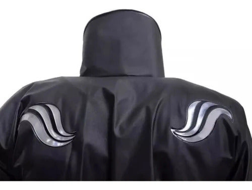 Capa de Chuva Conjunto Alba Europa PVC Masculina Preto