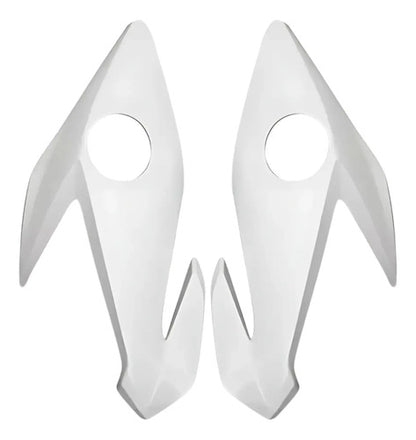 Par de Bananinhas Carenagens Laterais do Farol Paramotos Honda Cg 160 Titan 2016 a 2021 Branco