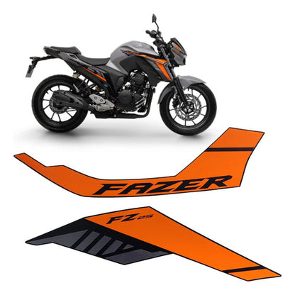 Adesivo da Tomada de Ar Direita Yamaha Fazer Fz25 250 2025 Cinza