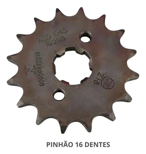Kit Relação Smartfox sem Retentor Honda Cg 150 Titan Fan 2004 a 2015 428H 118L 43/16T
