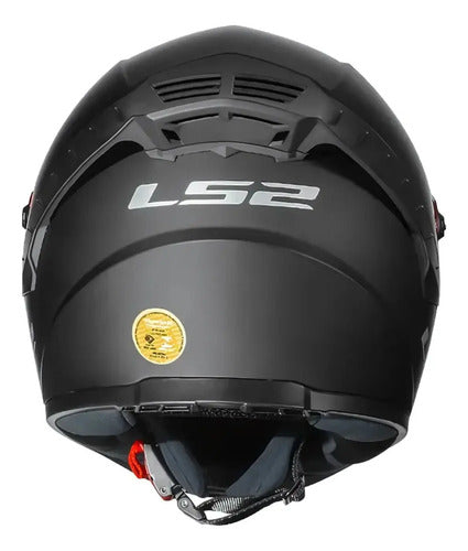 Capacete LS2 FF358 Pro Solid com Spoiler Preto Fosco
