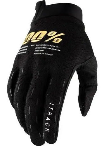 Luva 100% iTrack Preto Chumbo Tamanho M