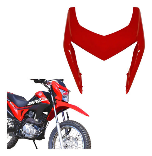 Capa do Farol Frontal Paramotos Honda Bros 160 2015 a 2021 Vermelho