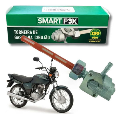 Torneira de Combustível com Bujão Smartfox Honda Cg 125 150 Titan Fan Today