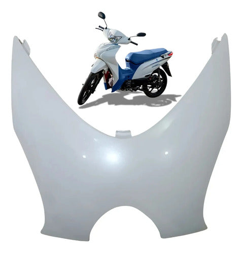 Bolha da Carenagem Frontal Smartfox Shineray Jet 50 125 2023 a 2025 Branco Perolizado