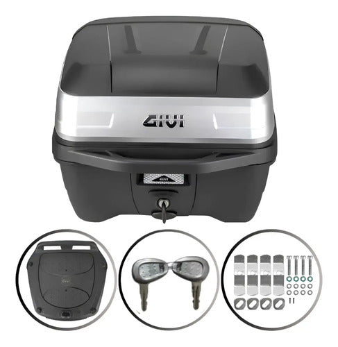 Bauleto Baú Traseiro Givi Traffic III T33NBR Monolock 33 Litros