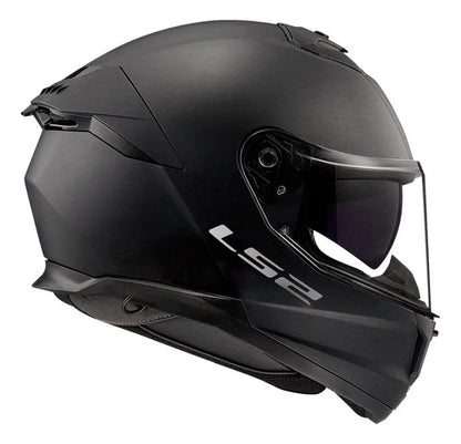 Capacete LS2 FF808 Stream II Solid com Óculos Solar Interno Preto Fosco