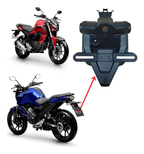 Rabeta Suporte de Placa Yamaha Fazer Fz15 150 2023 a 2025