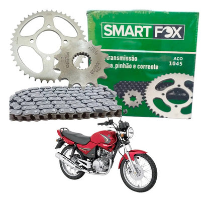 Kit Relação Smartfox sem Retentor Yamaha Factor 125 2000 a 2002 428H 118L 43/14T