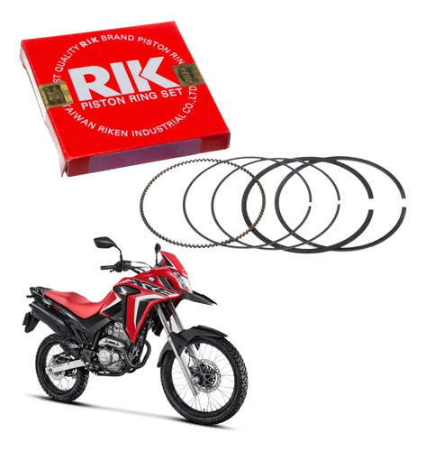 Jogo de Anéis do Pistão RIK Honda Xre 300 2009 a 2023 Cb 300r 2009 a 2015 1,00 mm