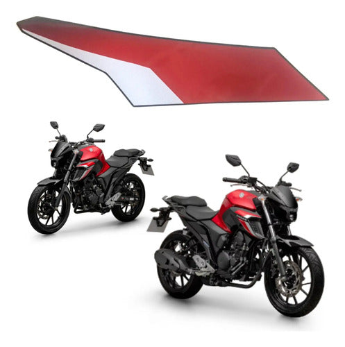 Adesivo da Aleta da Aba do Tanque Esquerda Yamaha Fazer Fz25 250 2024 Vermelho