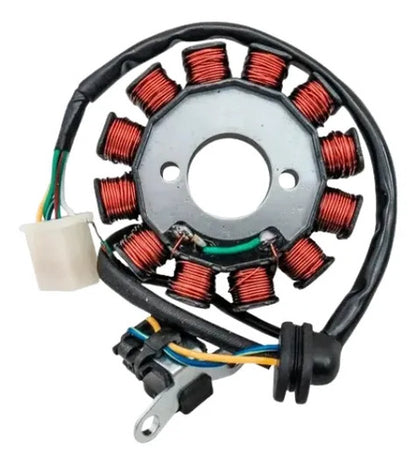 Magneto Estator com Bobina de Pulso Magnetron Yamaha Neo 115 2005 a 2012