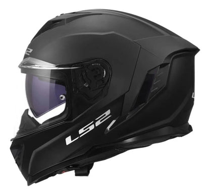 Capacete LS2 FF818 Storm III Solid com Óculos Solar Interno Preto Fosco