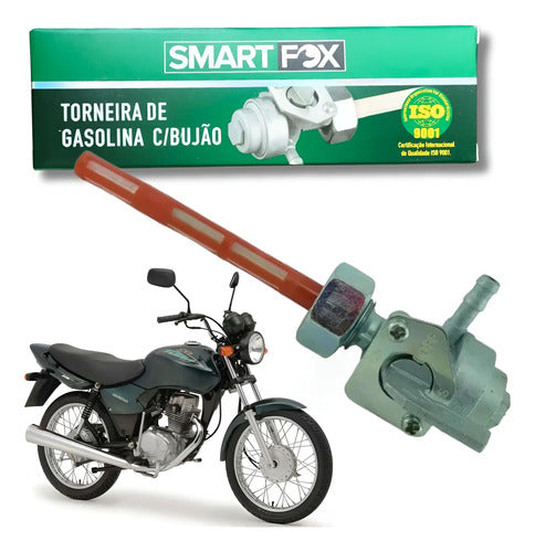 Torneira de Combustível com Bujão Smartfox Honda Cg 125 150 Titan Fan Today