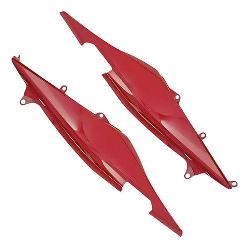 Kit Rabeta Lateral Completa Paramotos Honda Cb 300r 2009 a 2012 Vermelho