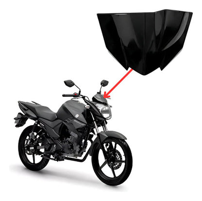 Capa do Painel Paramotos Yamaha Fazer 150 2014 a 2024 Preto Brilhante