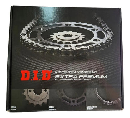 Kit Relação DID Extra Premium com Retentor Triumph Tiger 800 2011 em diante 520 124L 50/16T