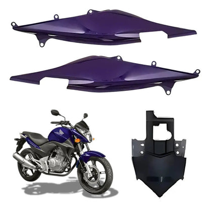 Kit Rabeta Lateral Completa Paramotos Honda Cb 300r 2011 Roxo