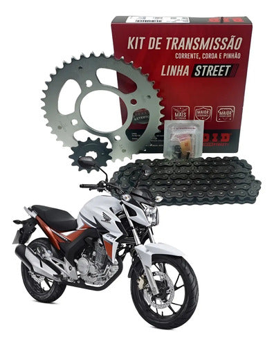 Kit Relação DID Street com Retentor Honda Cb 250f Twister 2016 em diante 520V 110L 40/13T