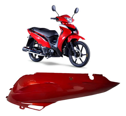Rabeta Lateral Esquerda Iron Shineray Jet 50 2023 a 2025 Vermelho