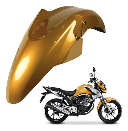 Paralama Dianteiro sem Suporte Paramotos Honda Cg 160 Titan 2022 a 2024 Amarelo Perolizado