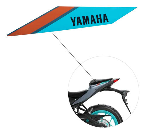 Adesivo da Rabeta Lateral Esquerda Yamaha Mt-03 2023 a 2024 Verde