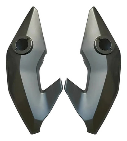 Par de Bananinhas Carenagens Laterais do Farol Paramotos Honda Cg 150 160 Fan Start Cinza