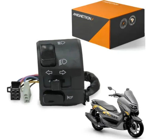 Interruptor do Farol com Seta Magnetron Yamaha Nmax 160 2021 a 2023