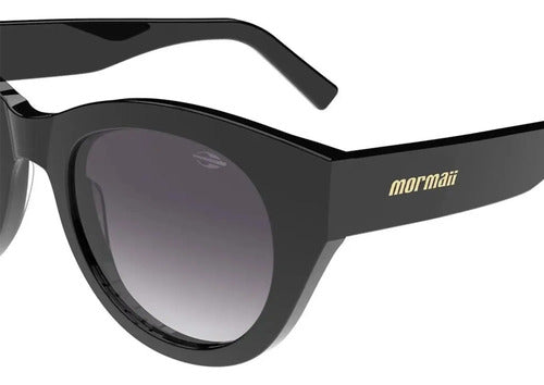 Óculos De Sol Mormaii M0177 Óculos Solar M0177 Feminino Lente Degradê Fumê Preto Brilho