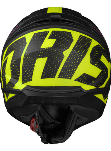 Capacete Norisk Razor Full Preto Amarelo Fosco
