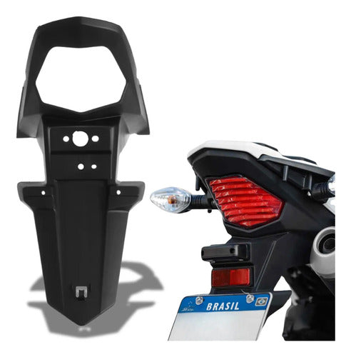 Paralama Traseiro Suporte de Placa Paramotos Honda Bros 160 2022 a 2025