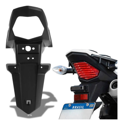 Paralama Traseiro Suporte de Placa Paramotos Honda Bros 160 2022 a 2025