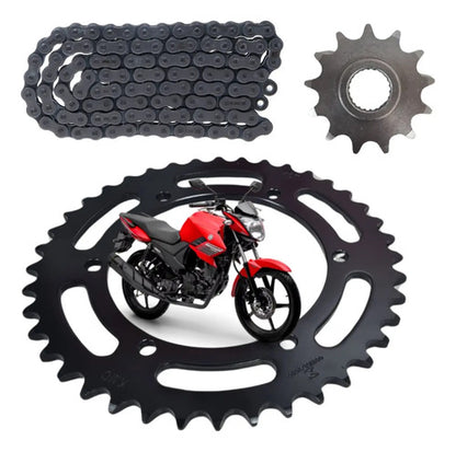 Kit Relação KMC sem Retentor Yamaha Factor 125 Fazer Factor 150 428H 126L 41/14T