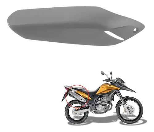 Protetor do Escapamento Paramotos Honda Xre 300 2010 a 2018 Prata