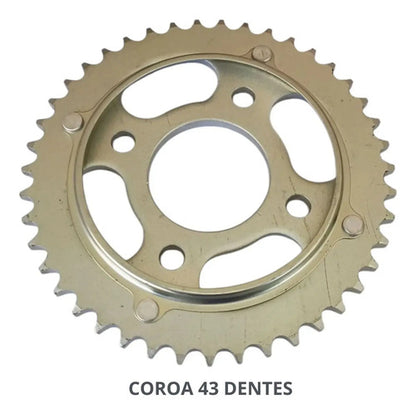 Kit Relação Smartfox sem Retentor Honda Cg 125 Titan Today 1989 a 1999 428H 116L 43/14T