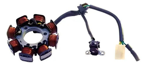 Magneto Estator com Bobina de Pulso Magnetron Honda Cg 150 Titan 2004 a 2008