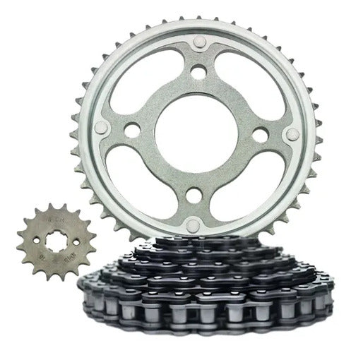 Kit Relação Iron sem Retentor Honda Cg 150 2005 a 2008 428H 118L 43/16T