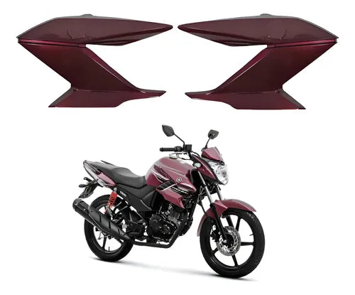 Par de Guias de Ar Abas do Tanque Paramotos Yamaha Fazer 150 2016 a 2018 Magenta