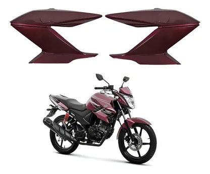 Par de Guias de Ar Abas do Tanque Paramotos Yamaha Fazer 150 2016 a 2018 Magenta