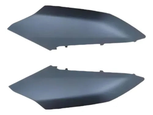 Par de Guias de Ar Abas do Tanque Superiores Paramotos Yamaha Fazer Fz25 250 2018 a 2025 Preto Fosco