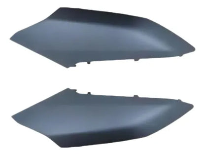 Par de Guias de Ar Abas do Tanque Superiores Paramotos Yamaha Fazer Fz25 250 2018 a 2025 Preto Fosco