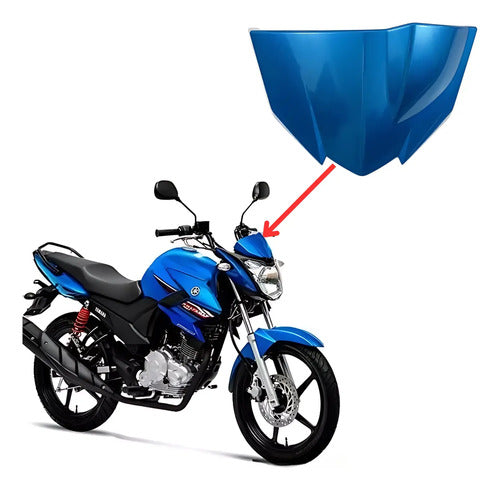 Capa do Painel Paramotos Yamaha Fazer 150 2014 a 2015 Azul Metálico