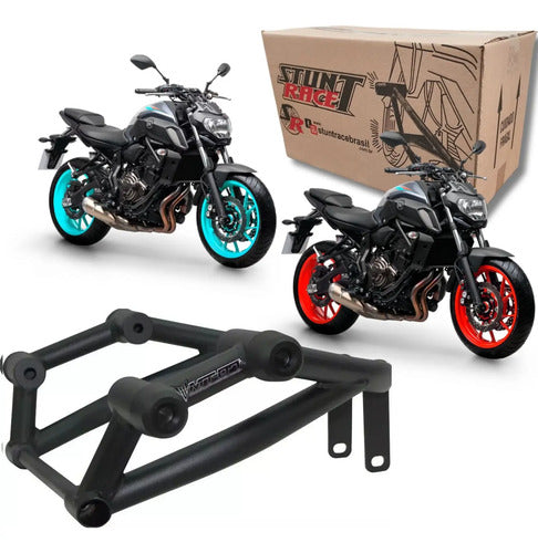 Protetor de Motor Stunt Race Cage Yamaha Mt-07 2015 a 2026 Preto Fosco