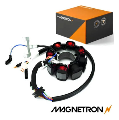 Magneto Estator com Bobina de Pulso Magnetron Honda Bros 125 150 2003 a 2005