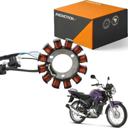 Magneto Estator com Bobina de Pulso Magnetron Yamaha Factor 125 2014 a 2016