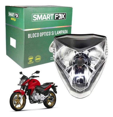 Farol Bloco Óptico sem Lâmpada Smartfox Honda Cb 300r 2009 em diante